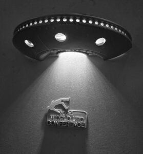 Wall Mounted UFO with LED Lights - 2024 World UFO Conference Special Edition